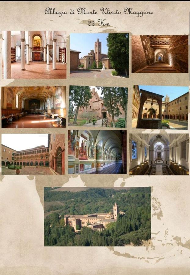 Elegante casa con wifi e giardino immersa nel verde VAL D'ORCIA DELUXE San Giovanni dʼAsso Esterno foto